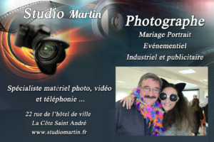 passe photobooth personnalisé pour borne à selfie lumineuse au studio Martin à la cote st andre